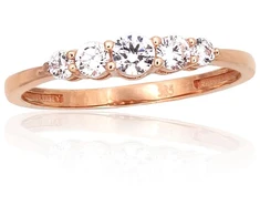 Diamond Sky Jewelry Auksinis žiedas su cirkoniais „Tokijas LIV“