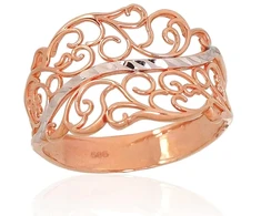 Diamond Sky Jewelry Auksinis žiedas su cirkoniais „Versailles“