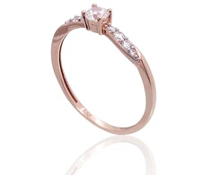 Diamond Sky Jewelry Auksinis žiedas su cirkoniais „Juno Gold XXXVI“