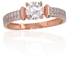 Diamond Sky Jewelry Auksinis žiedas su cirkoniais „Juno Gold XX“