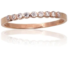 Diamond Sky Jewelry Auksinis žiedas su cirkoniais „Kristalo Horizontas X“