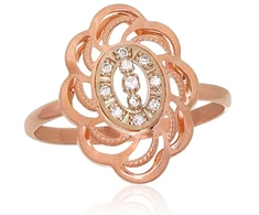 Diamond Sky Jewelry Auksinis žiedas su cirkoniais „Morocco II“