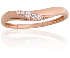 Diamond Sky Jewelry Auksinis žiedas su cirkoniais „Tokijas LI“