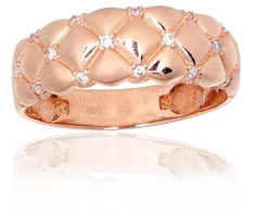 Diamond Sky Jewelry Auksinis žiedas su cirkoniais „Sparkling Dance“