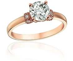 Diamond Sky Jewelry Auksinis žiedas su cirkoniais „Juno Gold XIII“