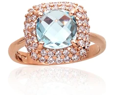 Diamond Sky Jewelry Auksinis žiedas su cirkoniais ir topazais „Morrigan VI“