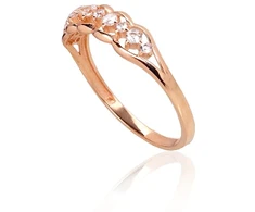 Diamond Sky Jewelry Auksinis žiedas su cirkoniais „Angelica“