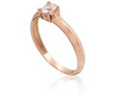 Diamond Sky Jewelry Auksinis žiedas su cirkoniais „Naujoji Klasika XV“