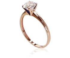 Diamond Sky Jewelry Auksinis žiedas su cirkoniais „Solitaras X“