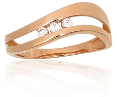 Diamond Sky Jewelry Auksinis žiedas su cirkoniais „Magiškas Spindesys“
