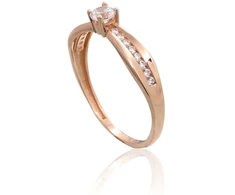 Diamond Sky Jewelry Auksinis žiedas su cirkoniais „Juno Gold XXXVII“