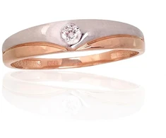Diamond Sky Jewelry Auksinis žiedas su cirkoniais „Tokijas XXXI“