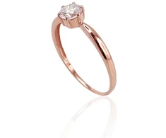 Diamond Sky Jewelry Auksinis žiedas su cirkoniais „Naujoji Klasika“