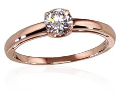 Diamond Sky Jewelry Auksinis žiedas su cirkoniais „Klasika Gold IV“