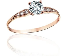 Diamond Sky Jewelry Auksinis žiedas su cirkoniais „Juno Gold XX“