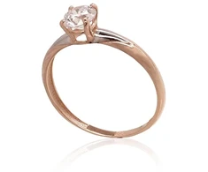 Diamond Sky Jewelry Auksinis žiedas su cirkoniais „Juno Gold XXXI“