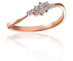 Diamond Sky Jewelry Auksinis žiedas su cirkoniais „Ryto Kibirkštis“