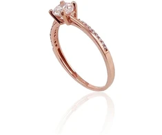 Diamond Sky Jewelry Auksinis žiedas su cirkoniais „Klasika Gold IX“