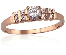 Diamond Sky Jewelry Auksinis žiedas su cirkoniais „Khonsu II“
