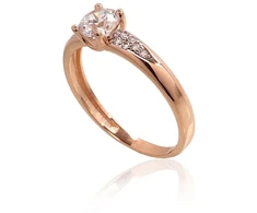 Diamond Sky Jewelry Auksinis žiedas su cirkoniais „Juno Gold XXX“