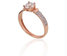 Diamond Sky Jewelry Auksinis žiedas su cirkoniais „Juno Gold XX“