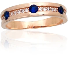 Diamond Sky Jewelry Auksinis žiedas su cirkoniais „Leticia IV“