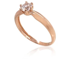 Diamond Sky Jewelry Auksinis žiedas su cirkoniais „Naujoji Klasika X“
