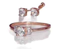 Diamond Sky Jewelry Auksinis žiedas su cirkoniais „Khonsu III“