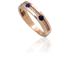Diamond Sky Jewelry Auksinis žiedas su cirkoniais „Leticia IV“