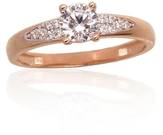 Diamond Sky Jewelry Auksinis žiedas su cirkoniais „Juno Gold XXX“