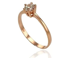 Diamond Sky Jewelry Auksinis žiedas su cirkoniais „Naujoji Klasika VII“