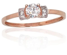 Diamond Sky Jewelry Auksinis žiedas su cirkoniais „Khonsu III“