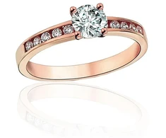 Diamond Sky Jewelry Auksinis žiedas su cirkoniais „Juno Gold XVIII“