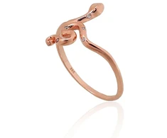 Diamond Sky Jewelry Auksinis žiedas su cirkoniais „Gundytoja Gyvatė“