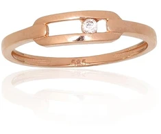 Diamond Sky Jewelry Auksinis žiedas su cirkoniais „Brox“