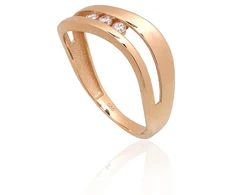 Diamond Sky Jewelry Auksinis žiedas su cirkoniais „Magiškas Spindesys“