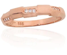 Diamond Sky Jewelry Auksinis žiedas su cirkoniais „Glamour un Grace“