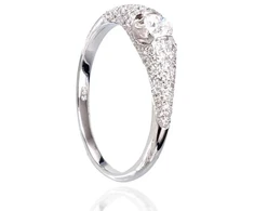 Diamond Sky Jewelry Auksinis žiedas su deimantais „Dangaus Dovana“