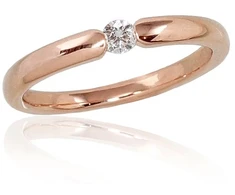 Diamond Sky Jewelry Auksinis žiedas su deimantais „Naujoji Klasika II“