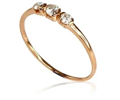 Diamond Sky Jewelry Auksinis žiedas su deimantais „Auksinė Meilė VIII“