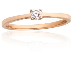 Diamond Sky Jewelry Auksinis žiedas su deimantais „Amžinybės kibirkštis“