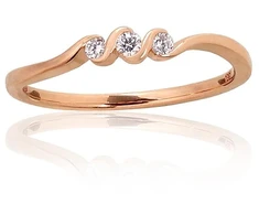 Diamond Sky Jewelry Auksinis žiedas su deimantais „Tokijas XLI“