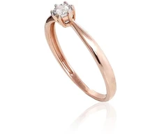 Diamond Sky Jewelry Auksinis žiedas su deimantais „Solitaras“