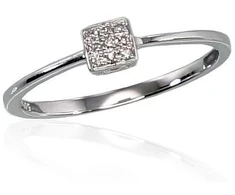 Diamond Sky Jewelry Auksinis žiedas su deimantais „Solitaras V“