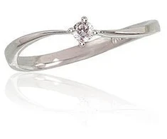 Diamond Sky Jewelry Auksinis žiedas su deimantais „Kometa“
