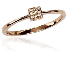 Diamond Sky Jewelry Auksinis žiedas su deimantais „Solitaras VI“