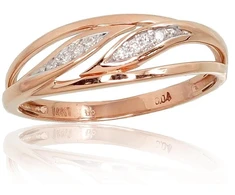 Diamond Sky Jewelry Auksinis žiedas su deimantais „Arianna“