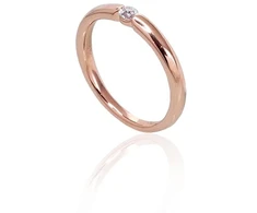 Diamond Sky Jewelry Auksinis žiedas su deimantais „Naujoji Klasika II“