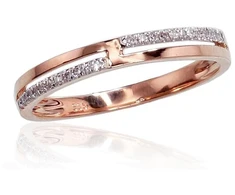 Diamond Sky Jewelry Auksinis žiedas su deimantais „Babylon III“