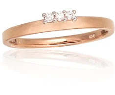 Diamond Sky Jewelry Auksinis žiedas su deimantais „Tokijas XXXV“